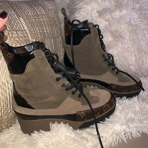 SOLD LAUREATE LOUIS VUITTON PLATFORM DESERT BOOTS